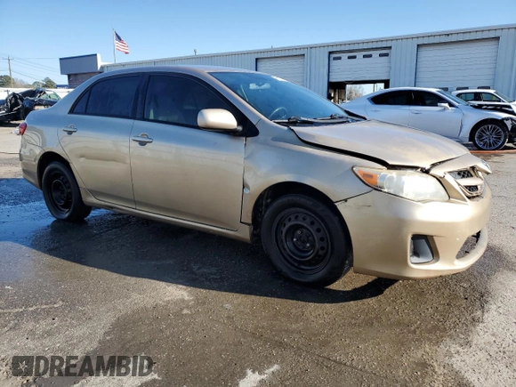 2011 Toyota Corolla L with VIN JTDBU4EE7B9135662, listed as a Copart auction lot 48687015 with 206,102 mi miles and Salvage Title. Bid and sale history available at carsss.com. Image 4.