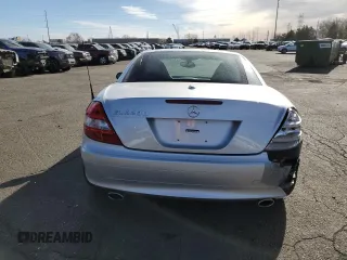 2008 Mercedes-Benz SLK-Class 3.0L with VIN WDBWK54F08F187697, listed as a Copart auction lot 47500965 with 111,885 mi miles and Salvage Title. Bid and sale history available at carsss.com. Image 6.