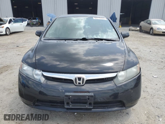 2008 Honda Civic LX with VIN 2HGFA16528H355518, listed as a Copart auction lot 58715425 with 163,409 mi miles and Salvage title. Bid and sale history available at DreamBid. Image 5.