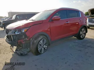 2015 Kia Sportage EX with VIN KNDPC3AC5F7670322, listed as a Copart auction lot 60043315 with 154,768 mi miles and Salvage title. Bid and sale history available at DreamBid. Image 1.