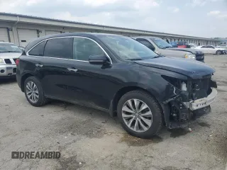 2015 Acura MDX Technology with VIN 5FRYD4H47FB013567, listed as a Copart auction lot 59262595 with 63,916 mi miles and Salvage title. Bid and sale history available at DreamBid. Image 4.