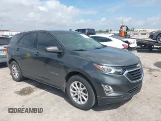 2019 Chevrolet Equinox LS with VIN 3GNAXHEV6KS653809, listed as a IAAI auction lot 41963115 with 127,724 mi miles. Bid and sale history available at carsss.com. Image 1.