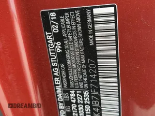 2018 Mercedes-Benz C 300 with VIN WDDWK4JB7JF714207, listed as a Copart auction lot 55471905 with 34,716 mi miles and Salvage title. Bid and sale history available at DreamBid. Image 12.
