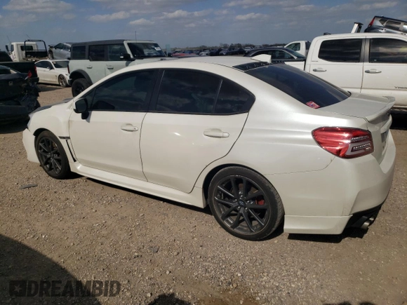 2018 Subaru WRX Premium with VIN JF1VA1C61J9833298, listed as a Copart auction lot 47603805 with 63,009 mi miles and Salvage Title. Bid and sale history available at carsss.com. Image 2.