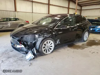 2018 Tesla Model X 75D with VIN 5YJXCAE29JF111980, listed as a Copart auction lot 51465695 with 0 mi miles and Salvage Title. Bid and sale history available at carsss.com. Image 1.