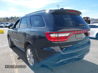 2024 Dodge Durango GT with VIN 1C4RDJDG0RC207475, listed as a IAAI auction lot 41880873 with 26,891 mi miles and . Bid and sale history available at DreamBid. Image 3.