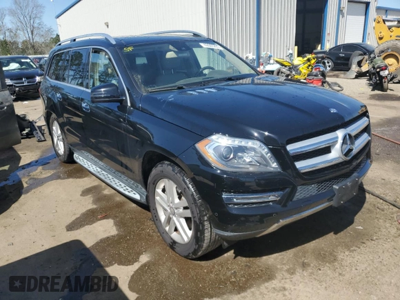 2015 Mercedes-Benz GL-Class GL 450 with VIN 4JGDF6EE6FA592199, listed as a Copart auction lot 42605263 with 142,095 mi miles. Bid and sale history available at carsss.com. Image 4.