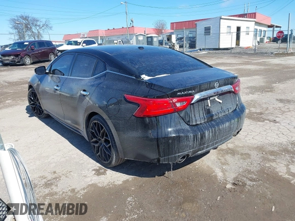 2017 Nissan Maxima SV with VIN 1N4AA6AP8HC441553, listed as a IAAI auction lot 41595557 with 96,076 mi miles and . Bid and sale history available at DreamBid. Image 3.