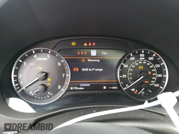 2023 Infiniti QX50 Sport with VIN 3PCAJ5FB4PF122220, listed as a Copart auction lot 66588284 with 8,176 mi miles and Salvage Title. Bid and sale history available at DreamBid. Image 9.