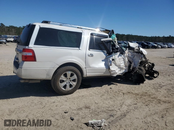 2015 Ford Expedition EL Platinum with VIN 1FMJK1LTXFEF33054, listed as a Copart auction lot 50049195 with 0 mi miles and Salvage Title. Bid and sale history available at carsss.com. Image 3.