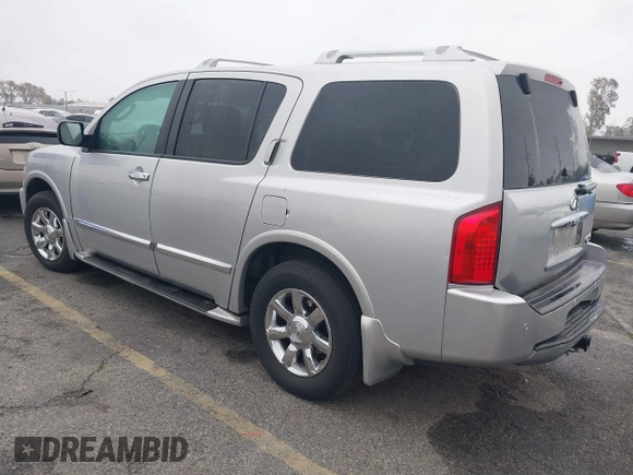 2005 Infiniti QX56 with VIN 5N3AA08AX5N810084, listed as a IAAI auction lot 41862041 with 168,958 mi miles. Bid and sale history available at carsss.com. Image 3.