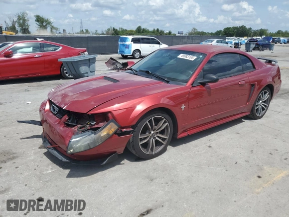 2003 Ford Mustang Standard with VIN 1FAFP40403F418081, listed as a Copart auction lot 49983165 with 232,853 mi miles and Salvage Title. Bid and sale history available at carsss.com. Image 1.