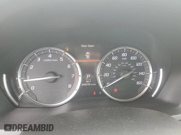2018 Acura MDX Technology with VIN 5J8YD4H51JL001576, listed as a Copart auction lot 57646995 with 98,295 mi miles and Salvage title. Bid and sale history available at DreamBid. Image 9.