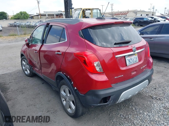 2015 Buick Encore with VIN KL4CJASB4FB265221, listed as a IAAI auction lot 41114066 with 55,759 mi miles. Bid and sale history available at carsss.com. Image 3.
