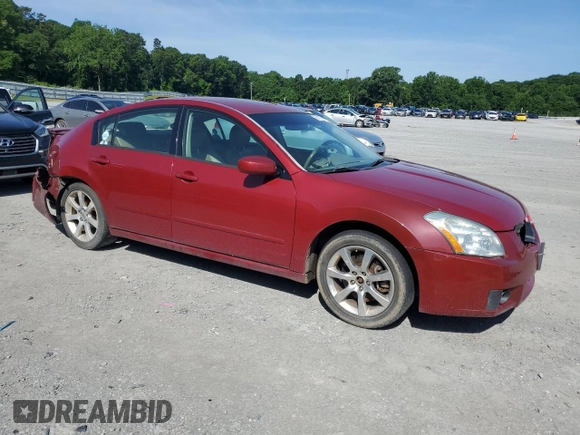 2008 Nissan Maxima SE with VIN 1N4BA41EX8C814972, listed as a Copart auction lot 60018655 with 332,355 mi miles and Salvage title. Bid and sale history available at DreamBid. Image 4.