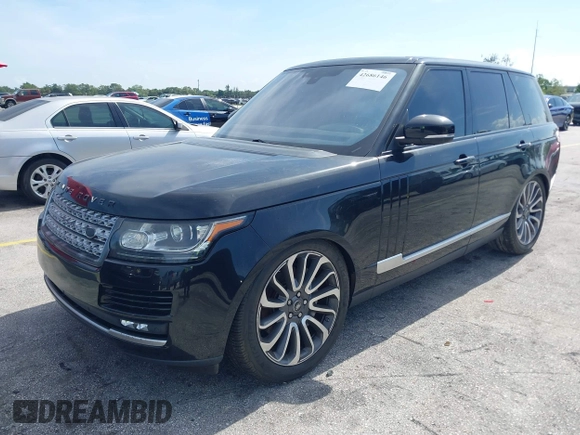 2016 Land Rover Range Rover Supercharged with VIN SALGS2EF6GA301144, listed as a IAAI auction lot 42686146 with 97,141 mi miles and . Bid and sale history available at DreamBid. Image 2.