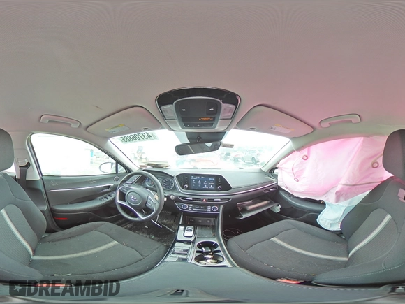 2020 Hyundai Sonata Hybrid Blue with VIN KMHL24JJ5LA012757, listed as a Copart auction lot 43706885 with 90,940 mi miles and Salvage Title. Bid and sale history available at carsss.com. Image 13.