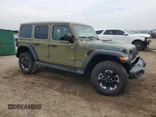 2025 Jeep Wrangler Rubicon with VIN 1C4RJXR61SW513701, listed as a Copart auction lot 59692735 with 4,778 mi miles and Salvage title. Bid and sale history available at DreamBid. Image 4.