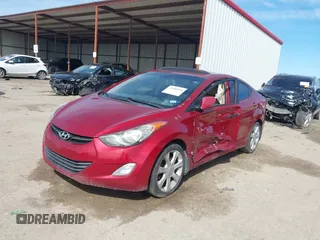 2012 Hyundai Elantra Limited with VIN KMHDH4AE7CU335325, listed as a IAAI auction lot 41680850 with 105,991 mi miles. Bid and sale history available at carsss.com. Image 17.