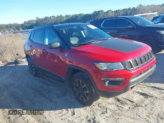 2020 Jeep Compass Trailhawk with VIN 3C4NJDDB6LT220868, listed as a IAAI auction lot 41600066 with 51,151 mi miles and . Bid and sale history available at carsss.com. Image 1.