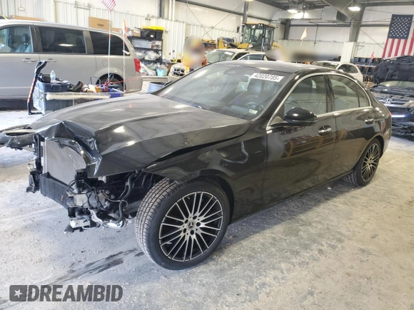 2022 Mercedes-Benz C 300 with VIN W1KAF4HB2NR042016, listed as a Copart auction lot 42020785 with 24,522 mi miles and Salvage Title. Bid and sale history available at DreamBid. Image 1.
