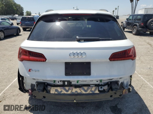2019 Audi SQ5 Premium Plus with VIN WA1B4AFY4K2065113, listed as a Copart auction lot 54345894 with 32,201 mi miles and Salvage Title. Bid and sale history available at DreamBid. Image 6.
