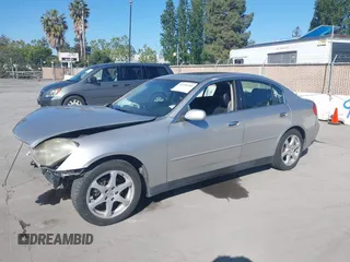 2003 Infiniti G35 w/Leather with VIN JNKCV51E43M308273, listed as a IAAI auction lot 42194344 with 180,533 mi miles. Bid and sale history available at carsss.com. Image 2.