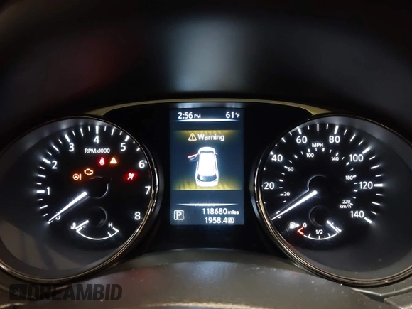 2016 Nissan Rogue S with VIN JN8AT2MV8GW145733, listed as a IAAI auction lot 42183478 with 118,680 mi miles. Bid and sale history available at carsss.com. Image 7.