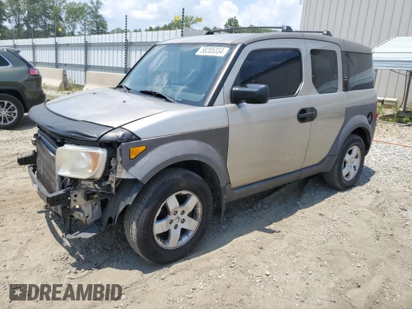 2004 Honda Element EX with VIN 5J6YH28554L012621, listed as a Copart auction lot 58205334 with 207,794 mi miles and Salvage Title. Bid and sale history available at DreamBid. Image 1.