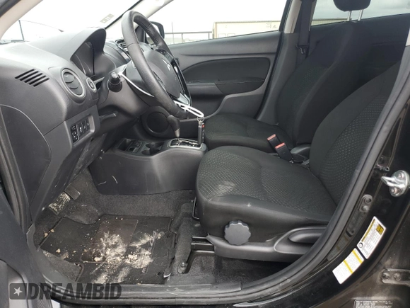 2023 Mitsubishi Mirage SE z VIN ML32FVFJ3PHF06556, wystawiony jako Copart lot #85017264 z przebiegiem 34 585 mil mil oraz Szkoda całkowita • Salvage title. Historia ofert i sprzedaży dostępna na DreamBid. Obrazek 7.