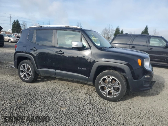 2017 Jeep Renegade Limited with VIN ZACCJBDB9HPE49331, listed as a Copart auction lot 50062075 with 169,533 mi miles and Clean title. Bid and sale history available at DreamBid. Image 4.