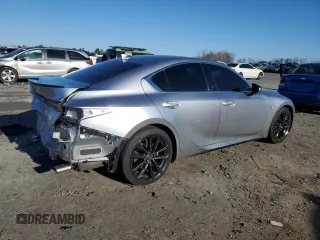 2021 Lexus IS with VIN JTHGZ1B20M5046105, listed as a Copart auction lot 49898325 with 28,393 mi miles and Salvage Title. Bid and sale history available at carsss.com. Image 3.