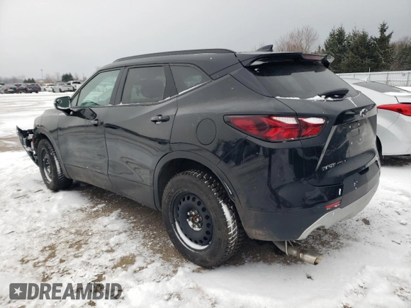 2022 Chevrolet Blazer LT with VIN 3GNKBHRS0NS187561, listed as a Copart auction lot 41405455 with 54,489 mi miles and Clean title. Bid and sale history available at DreamBid. Image 2.