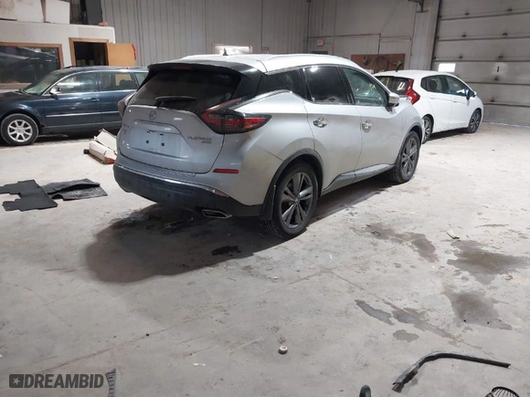 2019 Nissan Murano S with VIN 5N1AZ2MS6KN158863, listed as a IAAI auction lot 41334909 with 119,301 mi miles. Bid and sale history available at carsss.com. Image 4.
