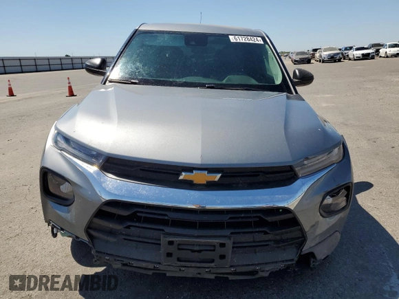 2023 Chevrolet TrailBlazer LS with VIN KL79MMS25PB166771, listed as a Copart auction lot 61728424 with 11,474 mi miles and Salvage Title. Bid and sale history available at DreamBid. Image 5.