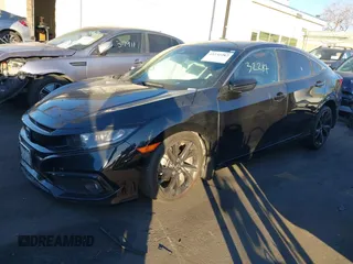 2020 Honda Civic Sedan Sport with VIN 2HGFC2F85LH592247, listed as a IAAI auction lot 41232287 with 77,624 mi miles. Bid and sale history available at carsss.com. Image 18.