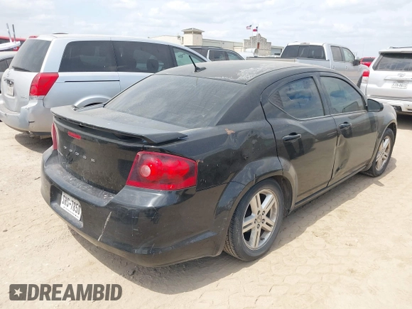2014 Dodge Avenger SE with VIN 1C3CDZAB2EN154553, listed as a IAAI auction lot 42056243 with 246,442 mi miles. Bid and sale history available at carsss.com. Image 4.