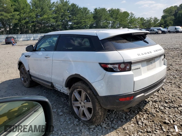 2014 Land Rover Range Rover Evoque Pure Plus with VIN SALVP1BG3EH858498, listed as a Copart auction lot 59570554 with 136,797 mi miles and Salvage title. Bid and sale history available at DreamBid. Image 2.