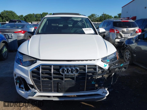 2022 Audi Q5 Premium Plus z VIN WA1BBAFY0N2078094, wystawiony jako IAAI lot #42061485 z przebiegiem 23 152 mil mil oraz . Historia ofert i sprzedaży dostępna na DreamBid. Obrazek 12.