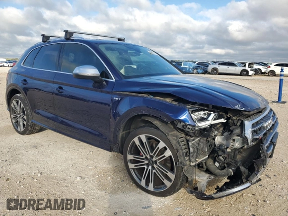 2018 Audi SQ5 Prestige with VIN WA1C4AFY8J2223987, listed as a Copart auction lot 70592134 with 39,435 mi miles and Salvage Title. Bid and sale history available at DreamBid. Image 4.