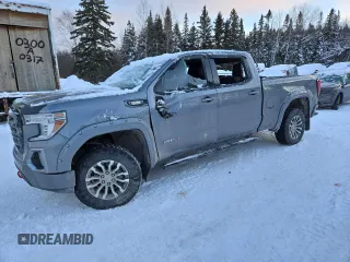 2022 GMC Sierra 1500 AT4 with VIN 1GTU9EET6NZ134151, listed as a Copart auction lot 84233604 with 0 mi miles and Salvage Title. Bid and sale history available at carsss.com. Image 1.