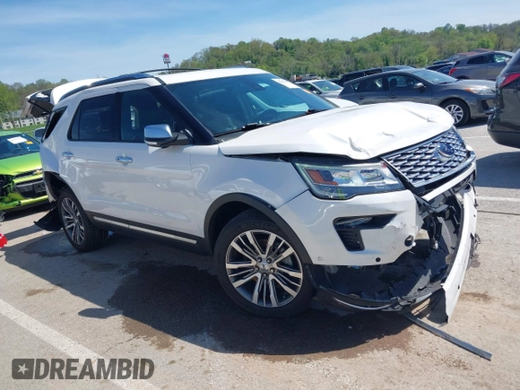 2018 Ford Explorer Platinum с VIN 1FM5K8HT5JGB55905, выставлен на аукционе IAAI как лот 42081109 с пробегом 59 801 миль миль и . История ставок и продаж доступна на DreamBid. Изображение 14.