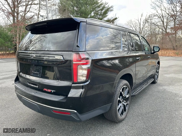 2021 Chevrolet Suburban RST with VIN 1GNSKEKD7MR480448, listed as a Copart auction lot 87133214 with 279,191 mi miles and Clean Title. Bid and sale history available at carsss.com. Image 4.