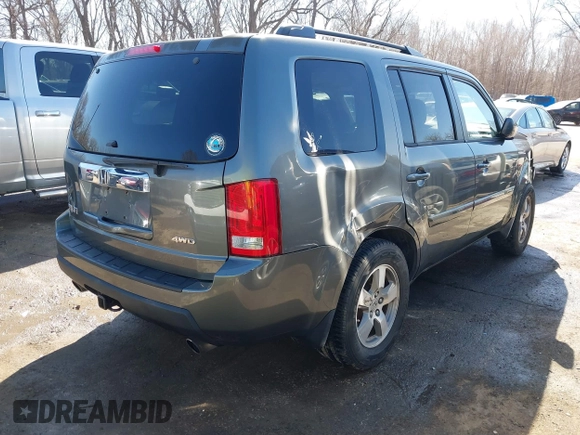 2009 Honda Pilot EX-L with VIN 5FNYF485X9B006704, listed as a IAAI auction lot 41749272 with 34,480 mi miles. Bid and sale history available at carsss.com. Image 4.