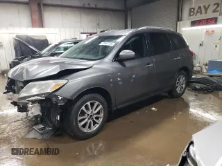 2016 Nissan Pathfinder Platinum with VIN 5N1AR2MM0GC665939, listed as a Copart auction lot 47987735 with 73,440 mi miles and Salvage Title. Bid and sale history available at carsss.com. Image 1.
