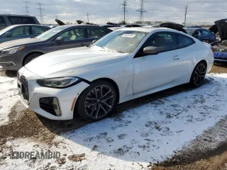 2021 BMW 4 Series M440i xDrive with VIN WBA13AR07MCF79691, listed as a Copart auction lot 88625335 with 35,234 mi miles and Salvage Title. Bid and sale history available at DreamBid. Image 1.