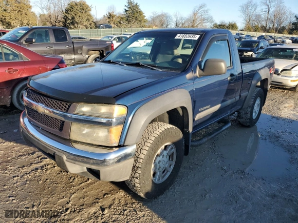 2004 Chevrolet Colorado LT w/1LT with VIN 1GCDT146448162170, listed as a Copart auction lot 41653935 with 258,921 mi miles and Salvage Title. Bid and sale history available at carsss.com. Image 1.
