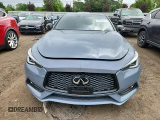 2022 Infiniti Q60 Red Sport 400 with VIN JN1FV7LL9NM680994, listed as a Copart auction lot 64282055 with 7,274 mi miles and Salvage title. Bid and sale history available at DreamBid. Image 5.