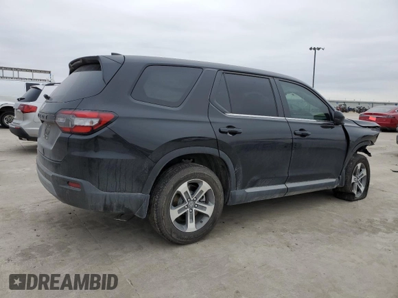2025 Honda Pilot EX-L with VIN 5FNYG2H47SB015522, listed as a Copart auction lot 45867555 with 3,360 mi miles and Salvage Title. Bid and sale history available at carsss.com. Image 3.