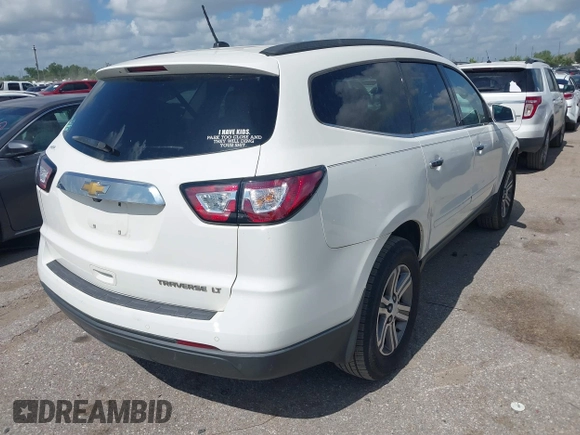2015 Chevrolet Traverse LT с VIN 1GNKRHKD6FJ157782, выставлен на аукционе IAAI как лот 42571165 с пробегом 149 101 миль миль и . История ставок и продаж доступна на DreamBid. Изображение 4.